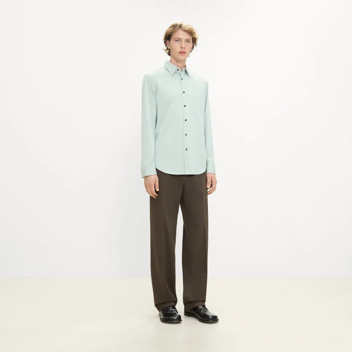 Sylvain Shirt in Structure Knit by Theory