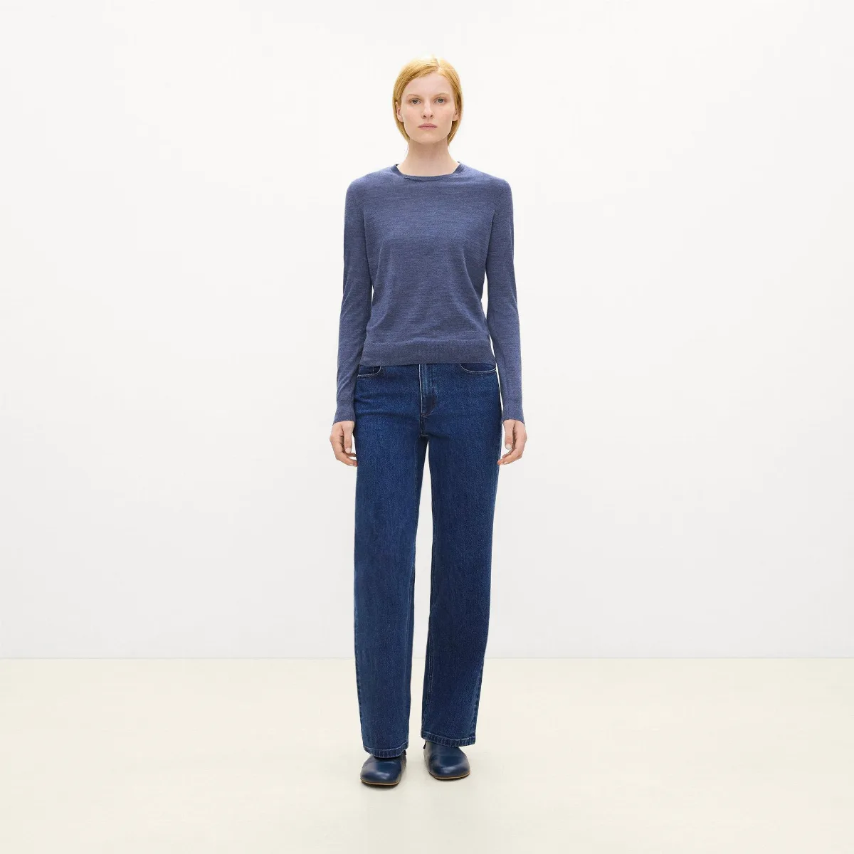 Crewneck Sweater in Regal Wool by Theory