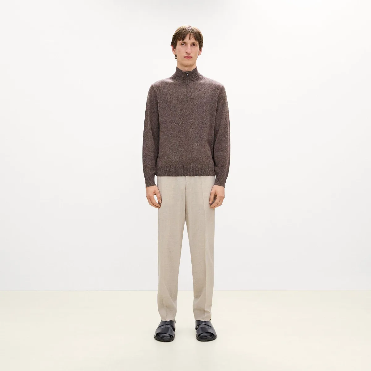 Hilles Quarter-Zip Sweater in Cashmere by Theory