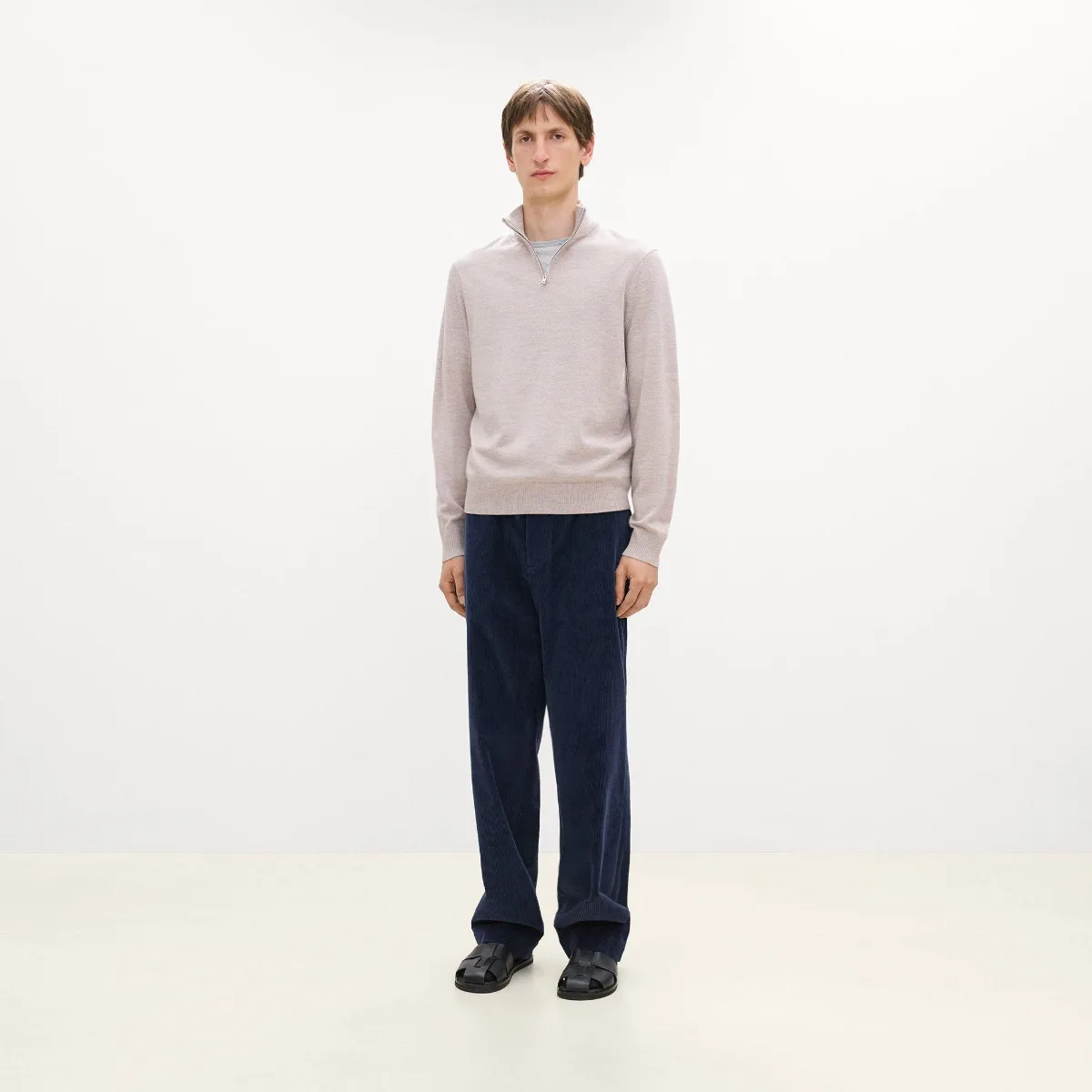 Hilles Quarter-Zip Sweater in Cashmere by Theory