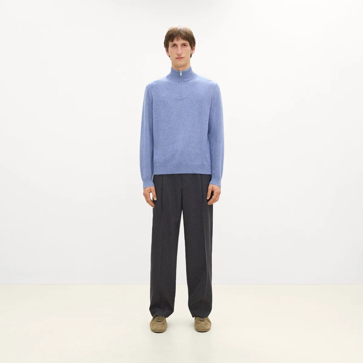 Hilles Quarter-Zip Sweater in Cashmere by Theory