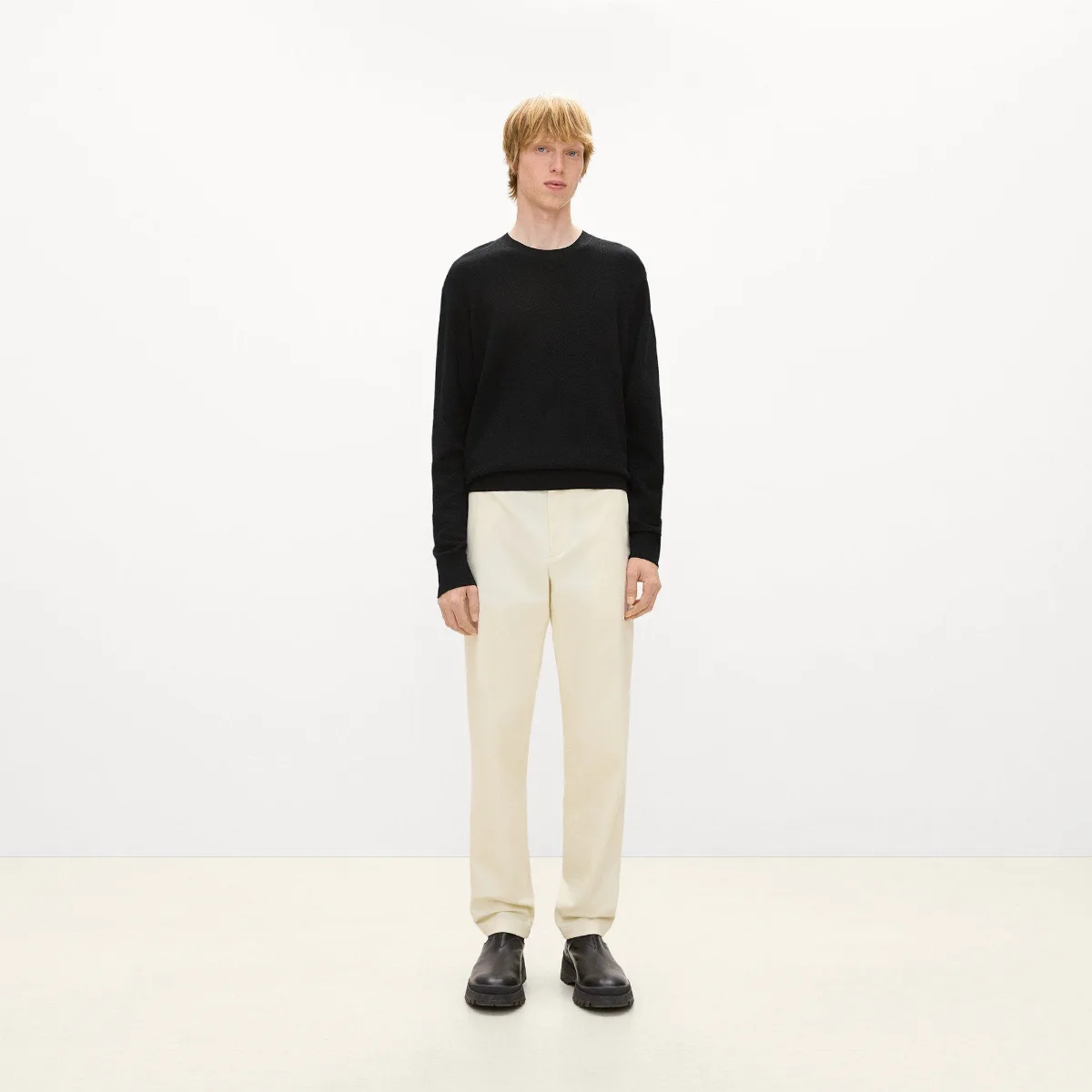 Riland Crewneck Sweater in Light Bilen by Theory