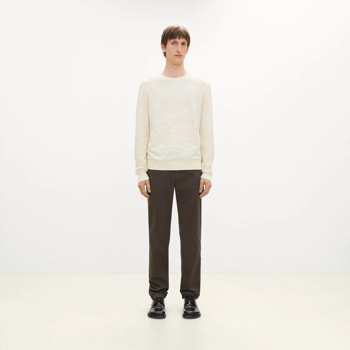 Riland Crewneck Sweater in Light Bilen by Theory