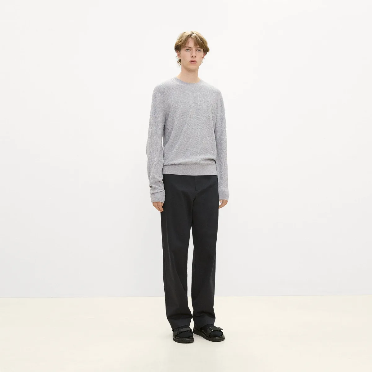 Riland Crewneck Sweater in Light Bilen by Theory