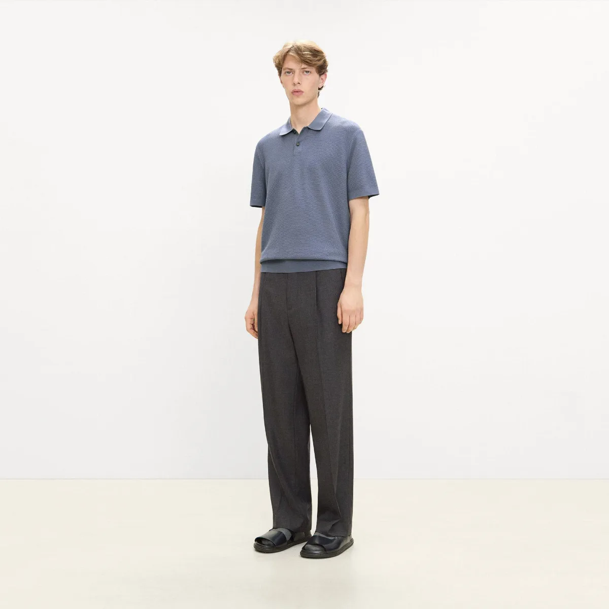 Soris Polo Shirt in Light Bilen by Theory