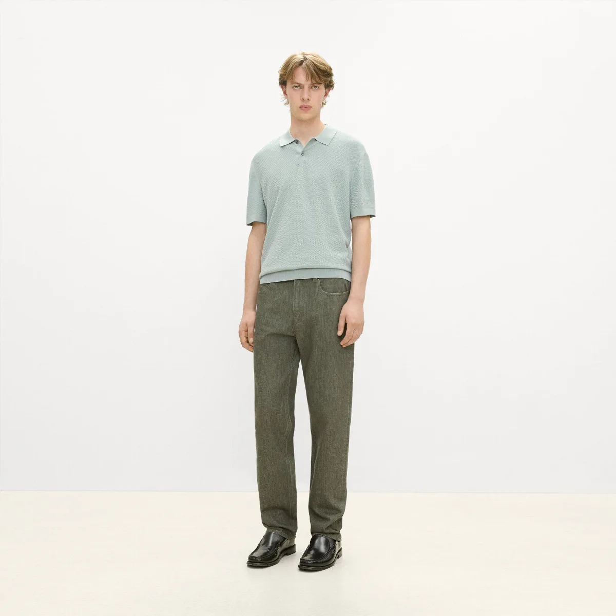 Soris Polo Shirt in Light Bilen by Theory