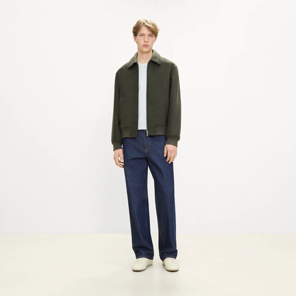 Bomber Jacket in Plush Melton