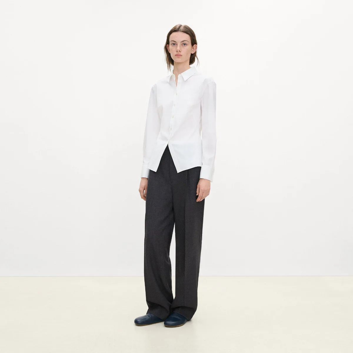 Cutaway Shirt in Good Poplin by Theory