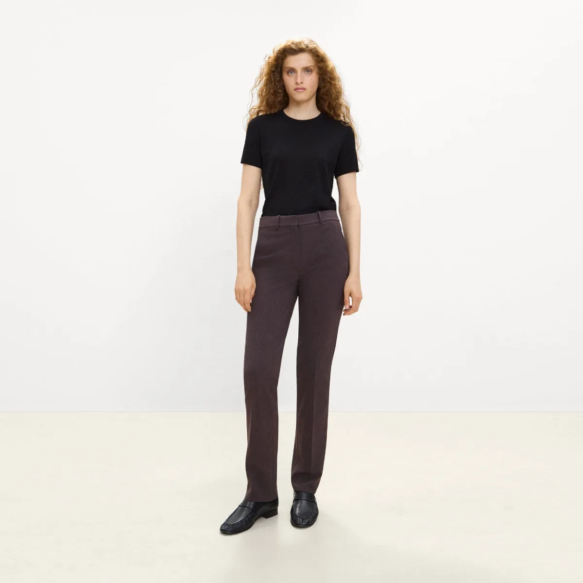 Marcee Pant in Mlange Crepe by Theory