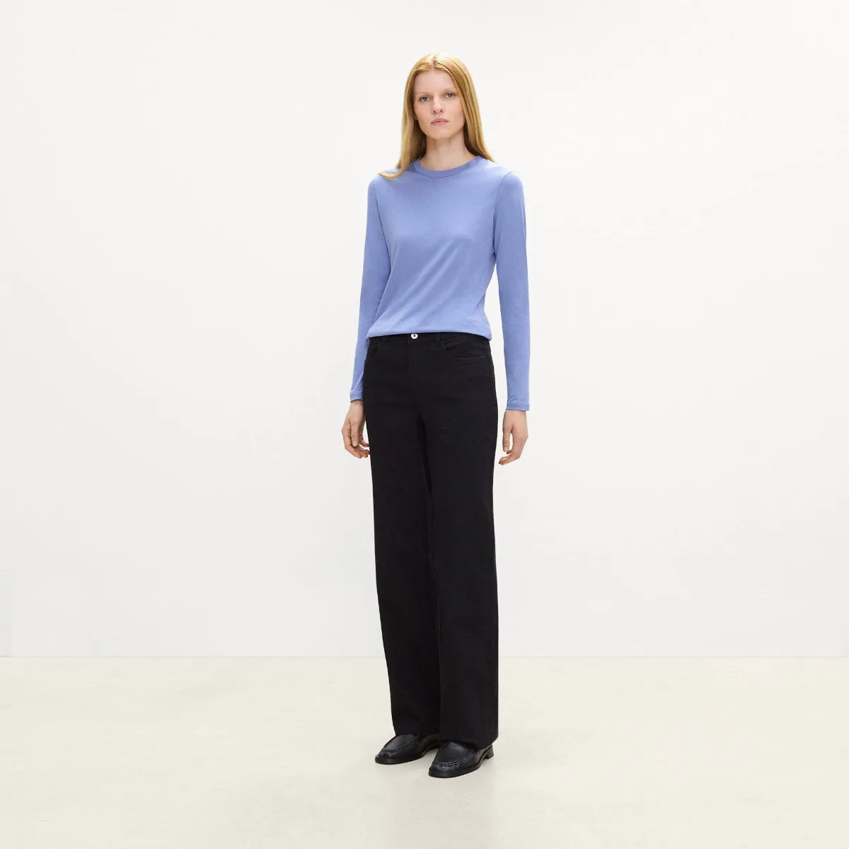 Slim-Straight Jean in Stretch Denim by Theory