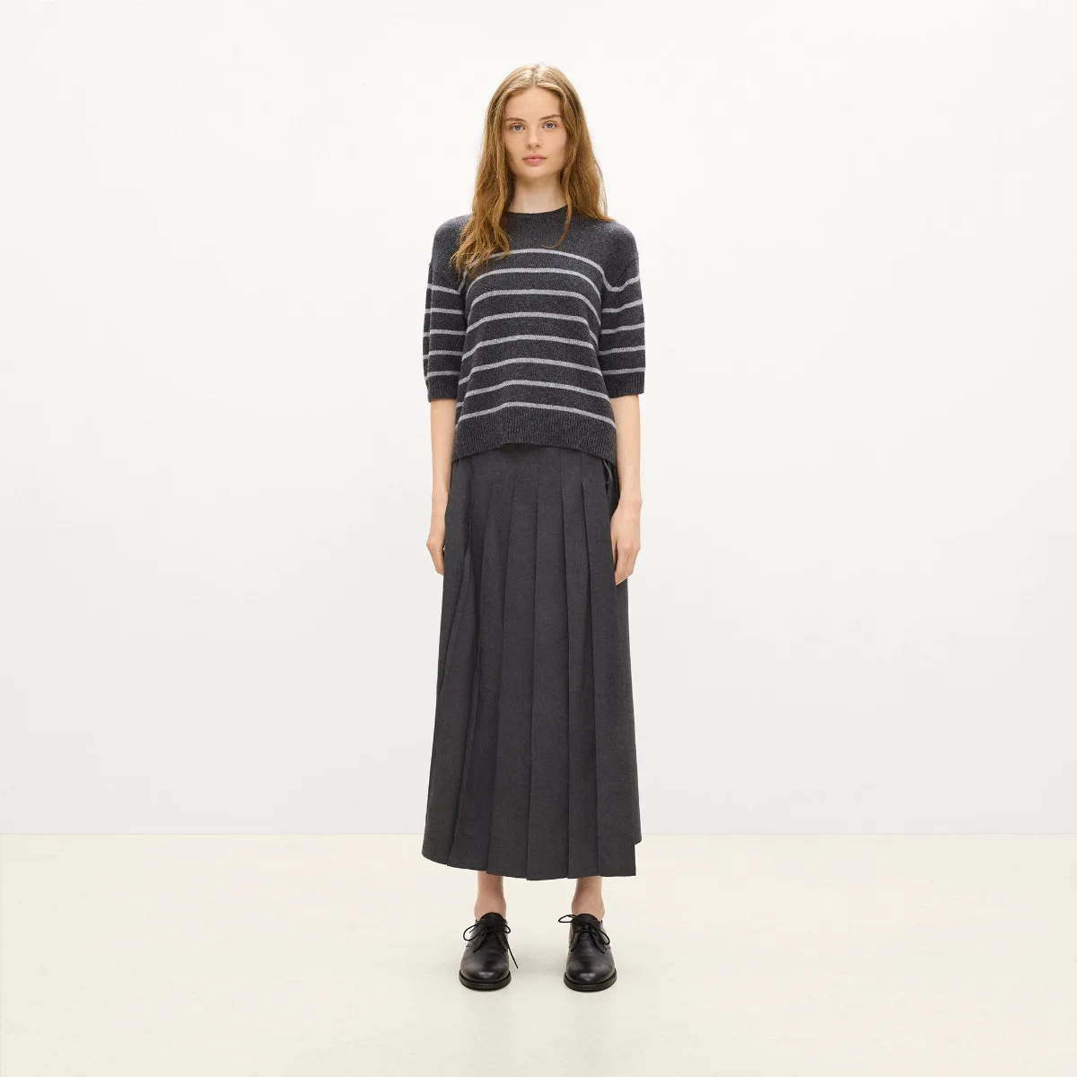 Striped Tee in Cashmere by Theory