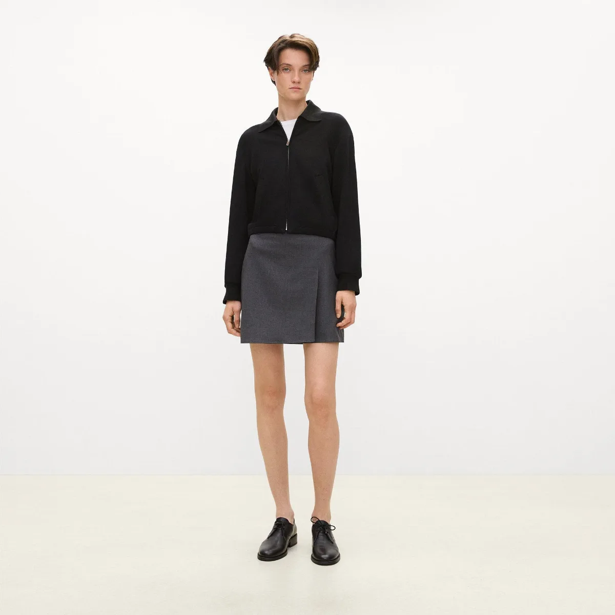 Blouson Jacket in Double-Knit Jersey by Theory