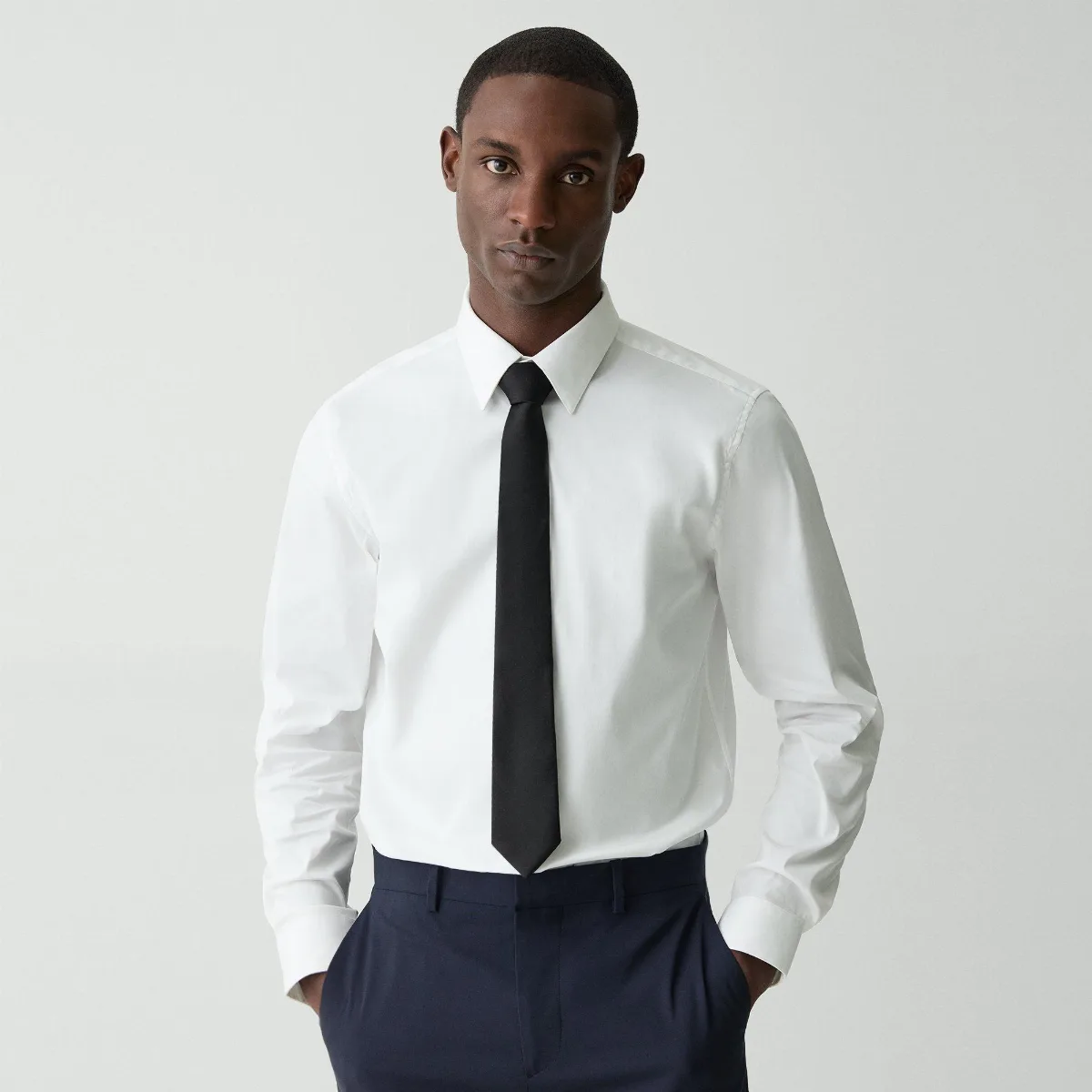Roadster Tie in Solid Silk by Theory