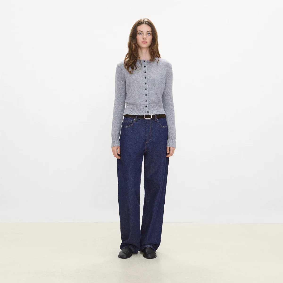 Classic Oblong Belt in Suede by Theory