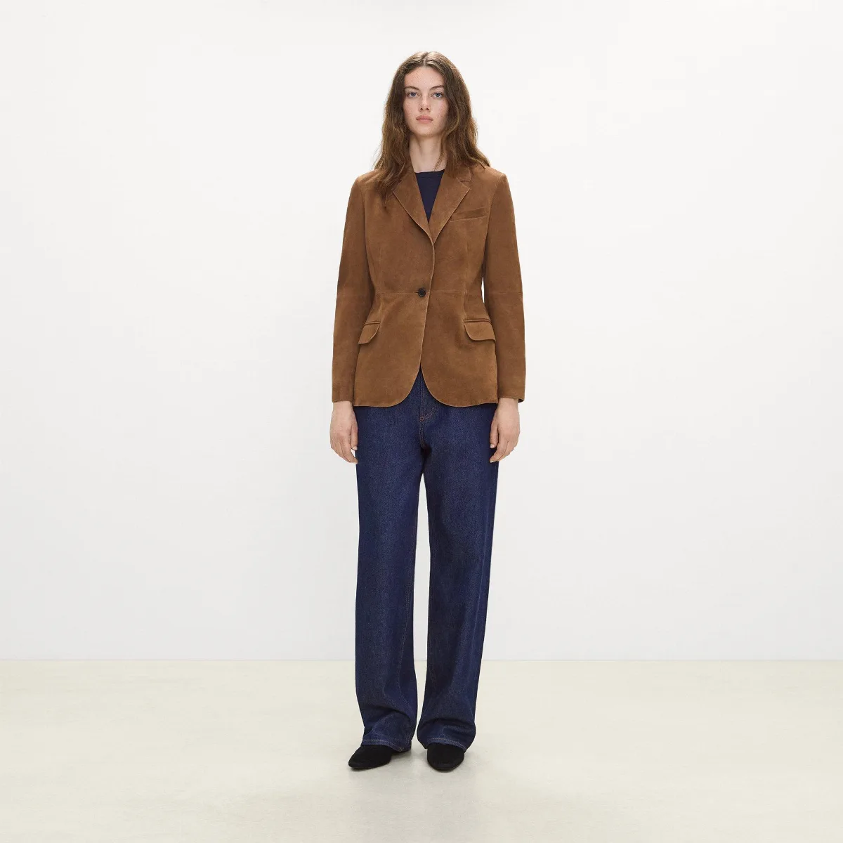 Lynnia Blazer in Suede by Theory