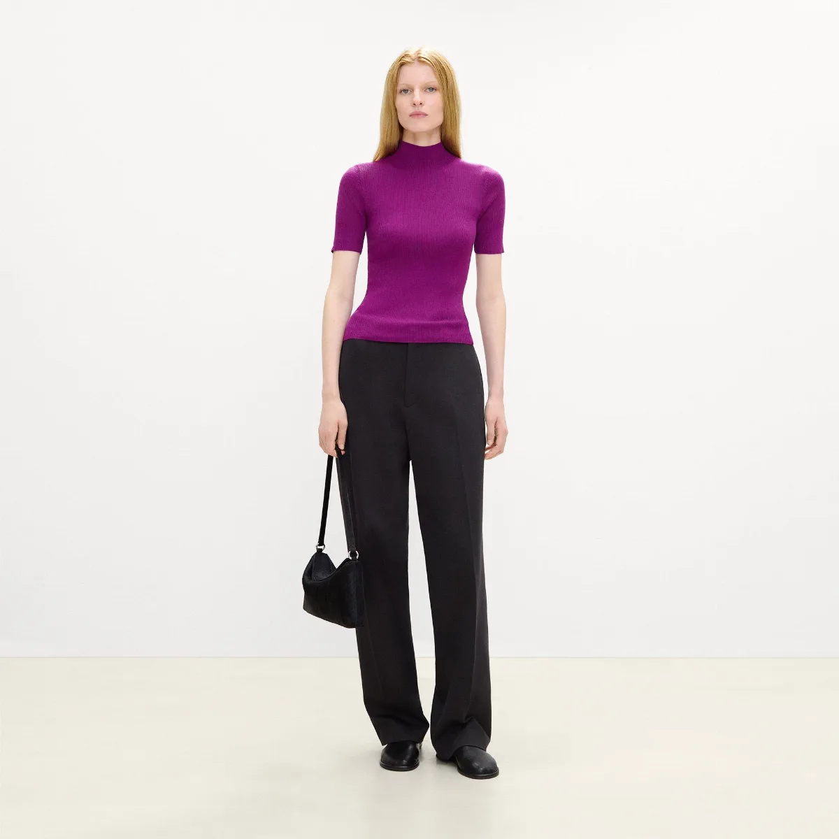 Silvie Shoulder Bag in Calf Hair by Theory