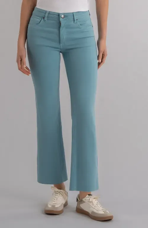 Kelsey Fab Ab Raw Hem Ankle Flare Jeans by KUT from the Kloth