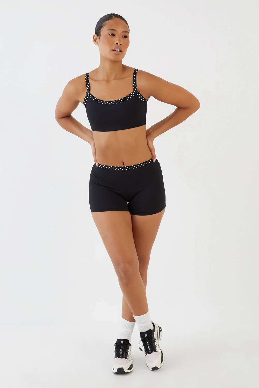 Sculpt Contrast Polka Dot Mini Short by DSGN Studio