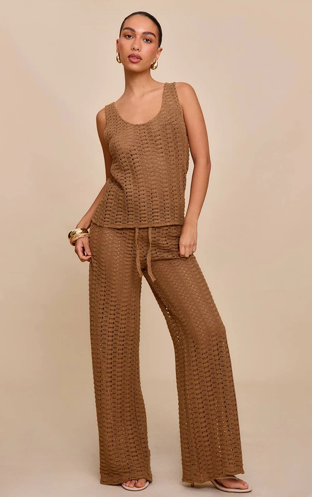 Mid Rise Straight Leg Trouser Co-Ord by PrettyLittleThing