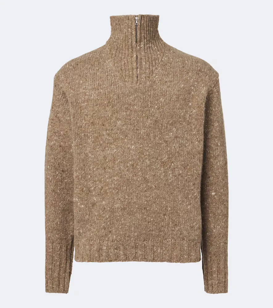 Pull à Col Zippé En Laine by Auralee