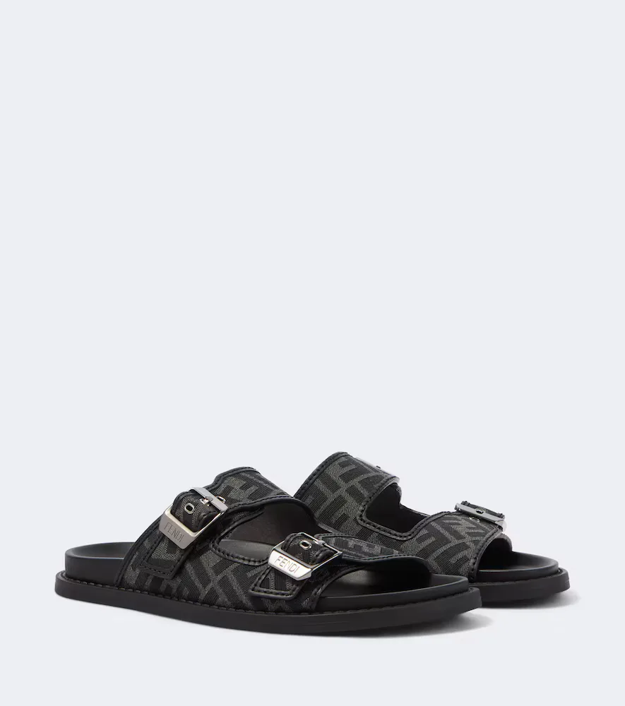 Mules Fendi Feel En Jacquard FF Zucca by Fendi