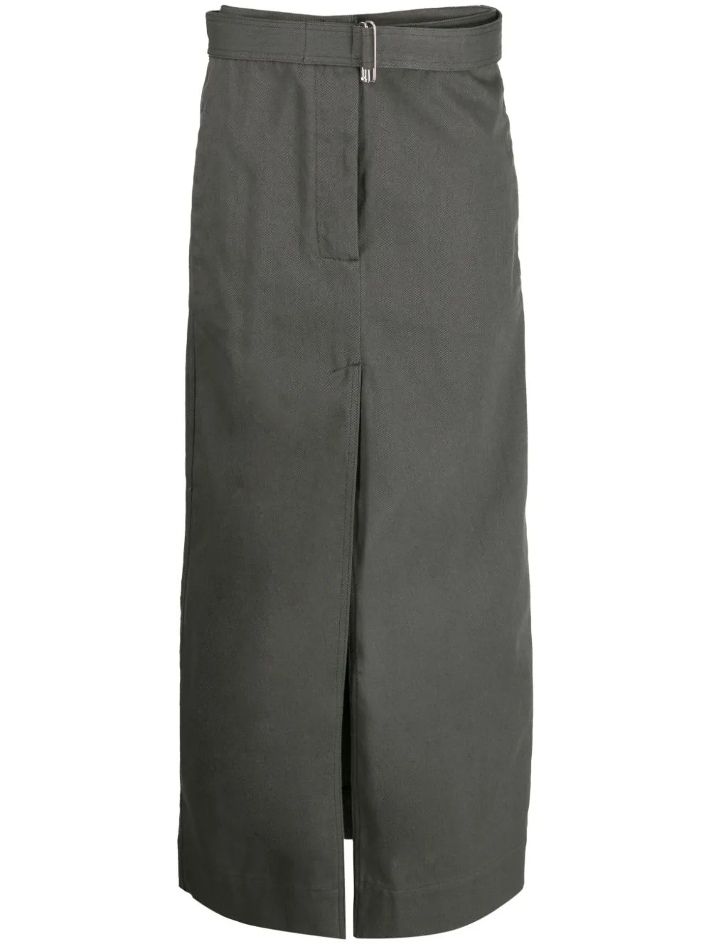 Belted Cotton Straight Skirt by SA SU PHI
