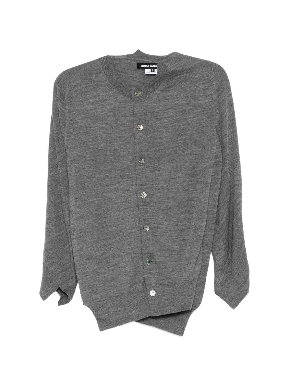 Crew-Neck Asymmetric Cardigans by Junya Watanabe