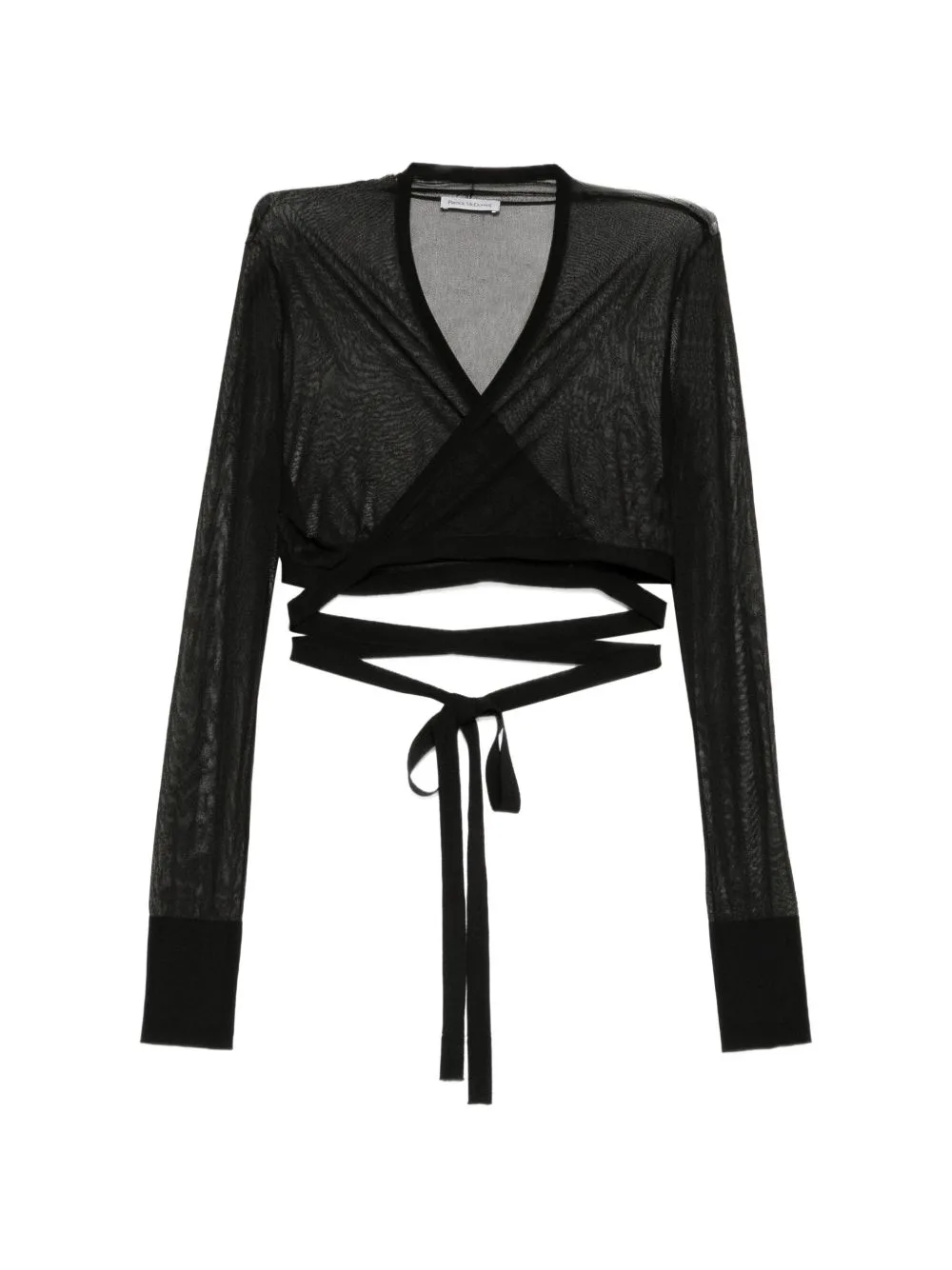 Sheer Wrap-Style Top by Patrick McDowell