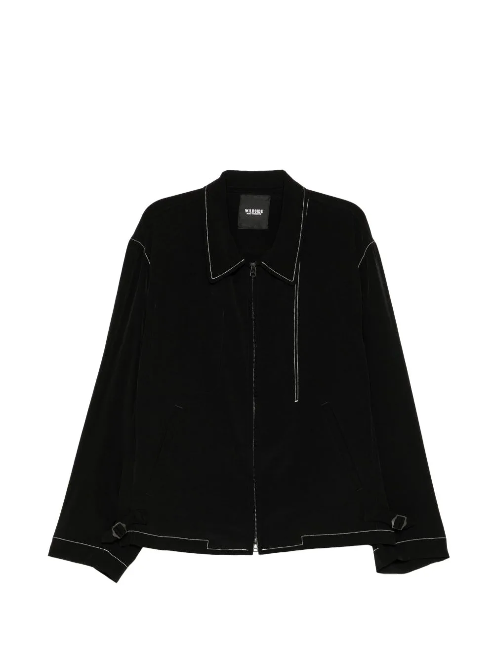 Crepe-De-Chine Zip-Up Jacket by Yohji Yamamoto
