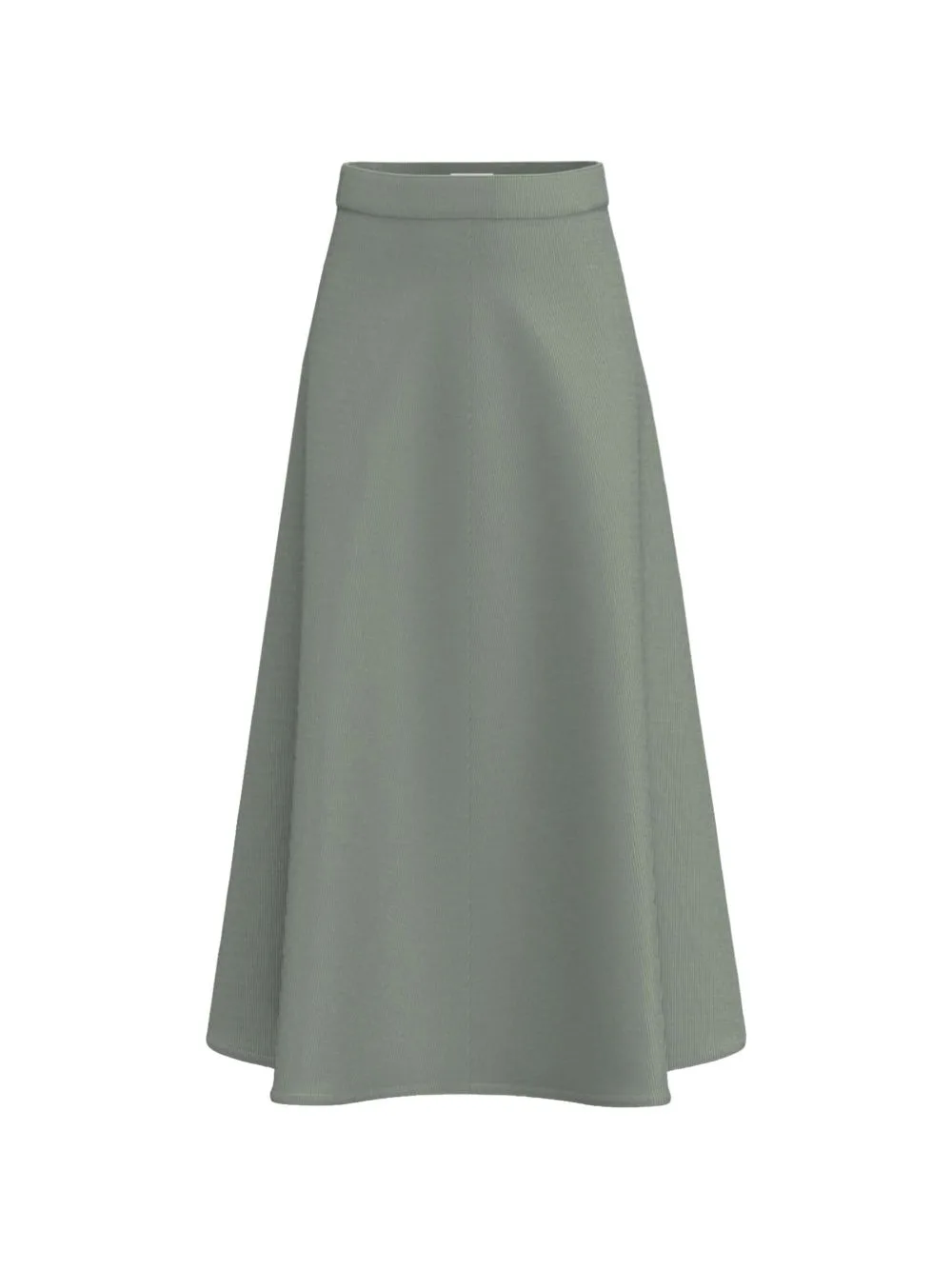 Ribbed-Knit A-Line Skirt by Marella