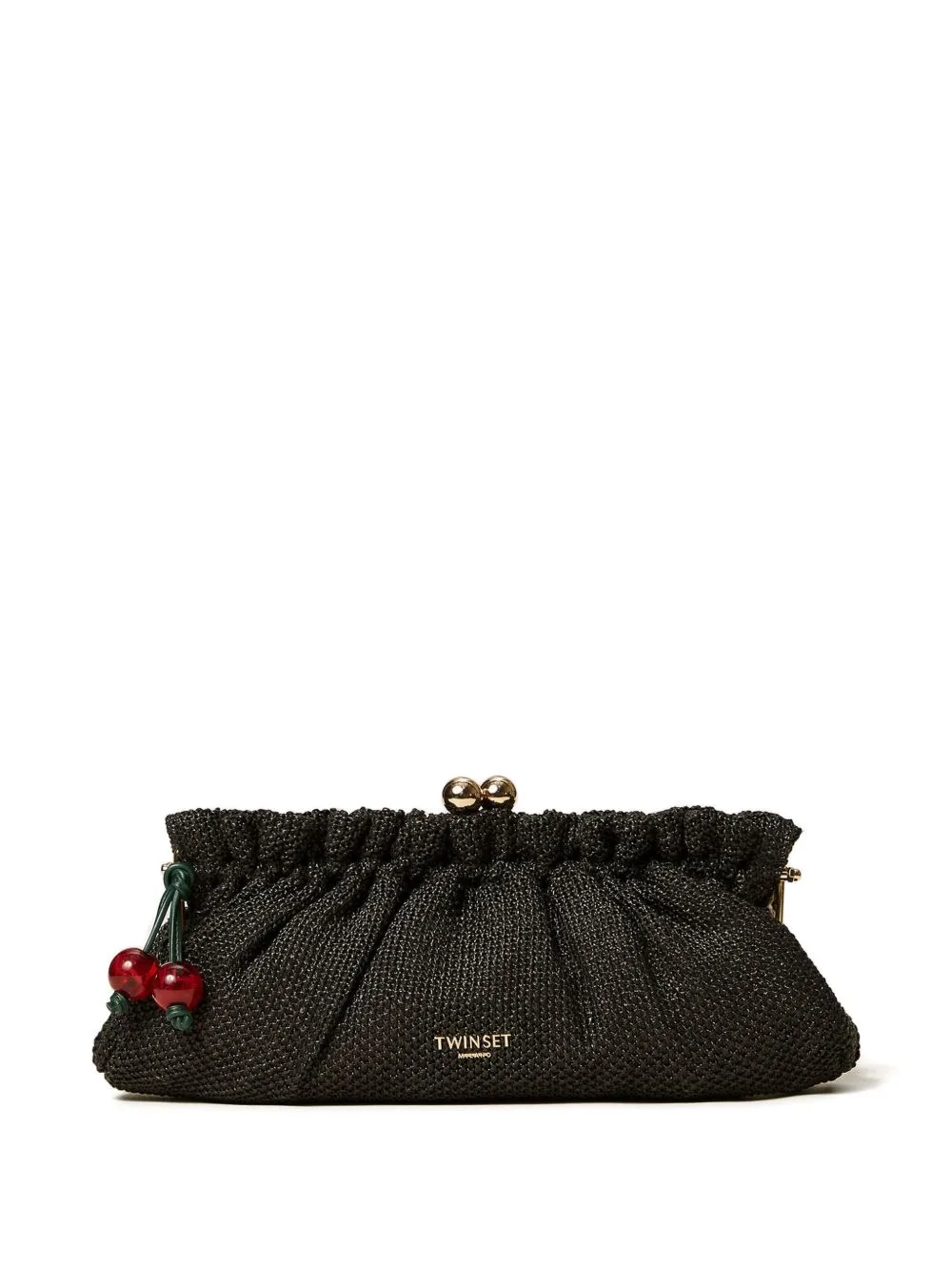Raffia Clutch with Charm by TWINSET