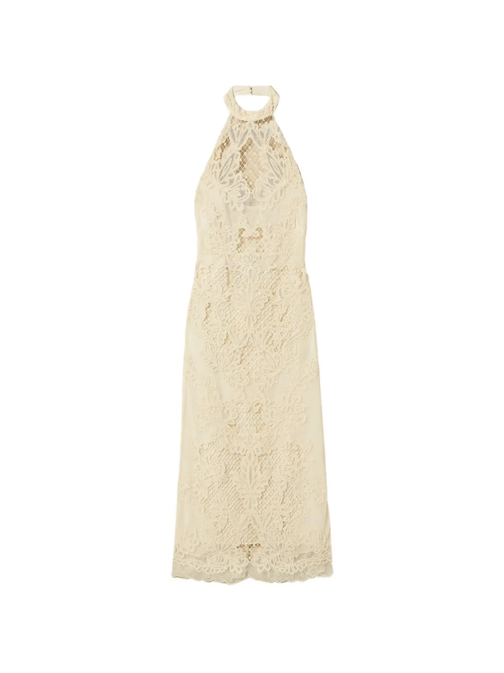 Long Mesh Dress with Embroidery by TWINSET
