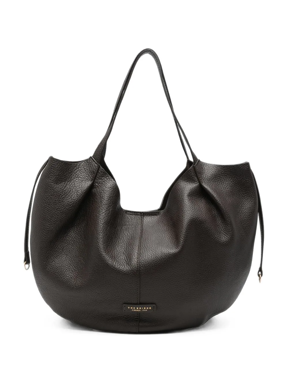 Grained-Leather Shoulder Bag