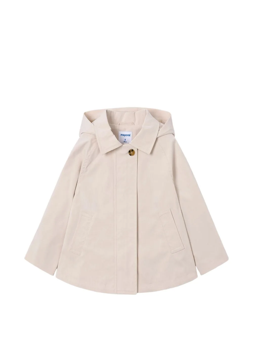 Buttoned Hooded Jacket by Mayoral