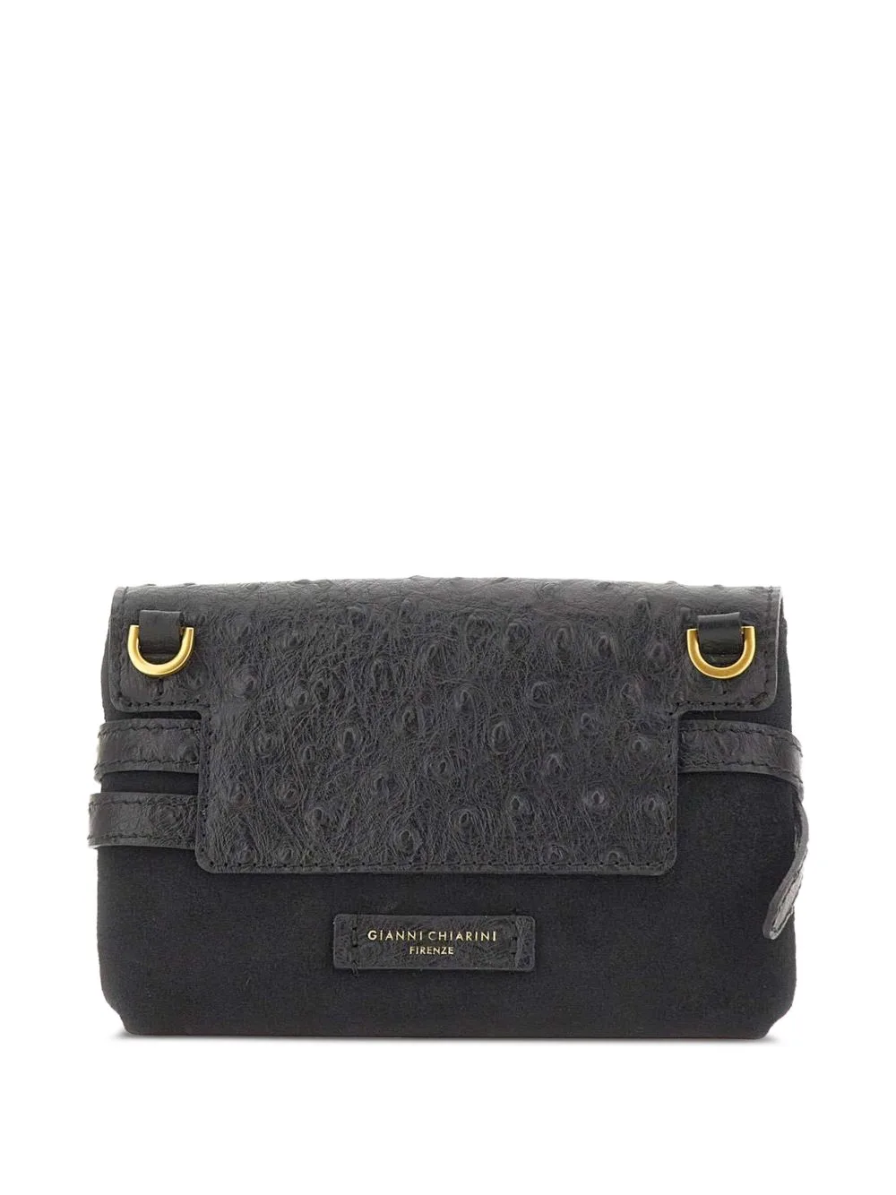 Belty Ostrich-Effect Mini Bag by GIANNI CHIARINI