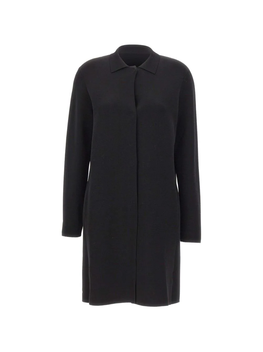 Straight-Cut Classic-Collar Coat by Kangra