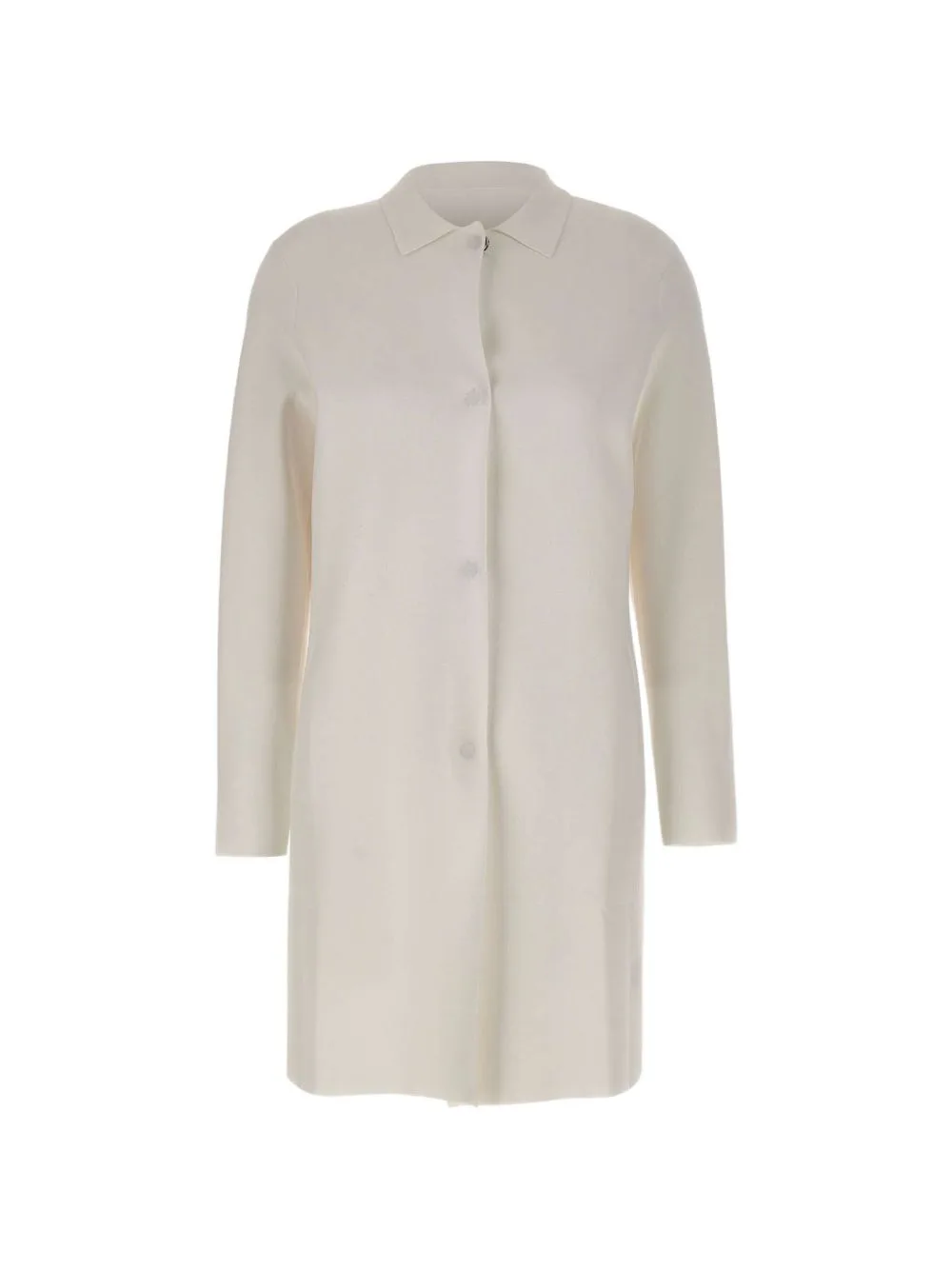 Straight-Cut Snap-Button Coat by Kangra