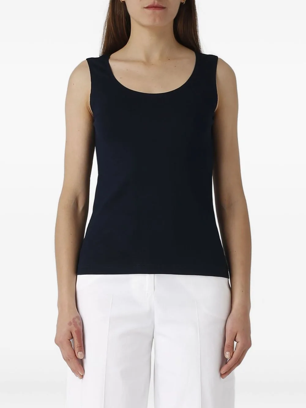 Scoop-Neck Top by Gran Sasso