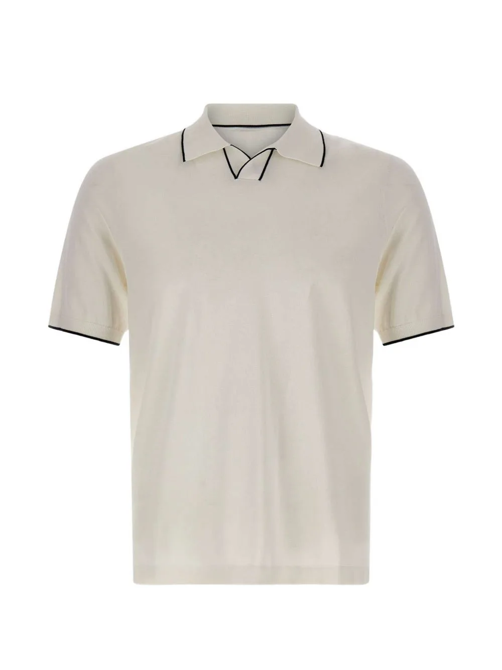 Contrast-Piping T-Shirt by Kangra