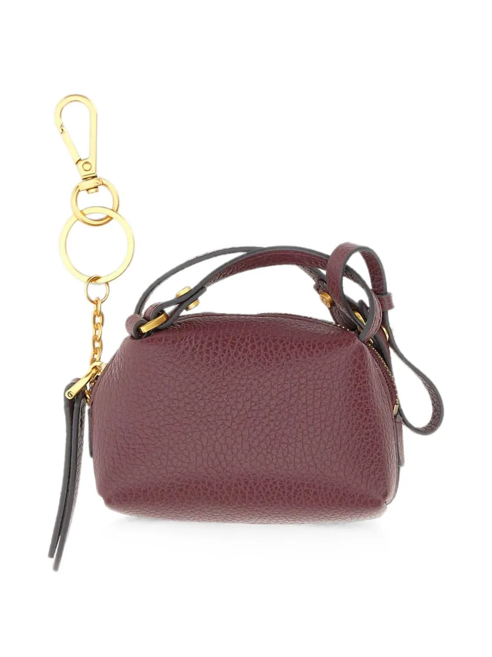 Alifa Hammered Leather Keyring by GIANNI CHIARINI