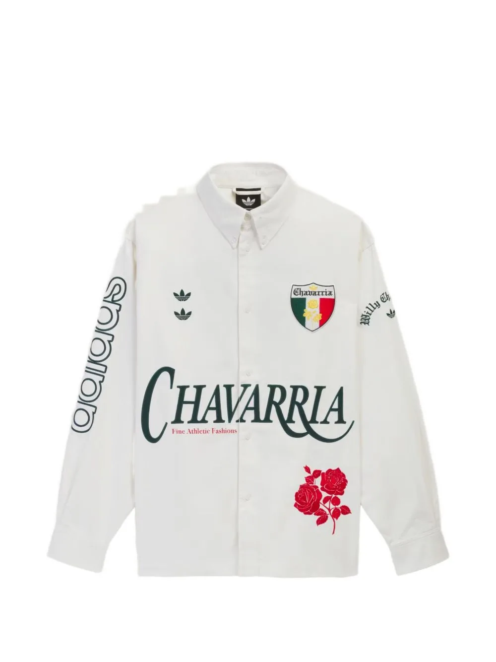 Adidas x Chavarria Logo-Print Button-Down Shirt by adidas