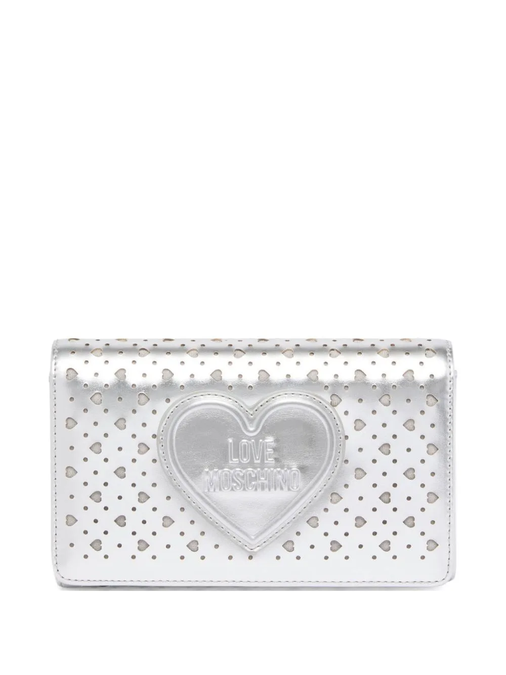 Heart-Cutout Clutch Bag by Love Moschino