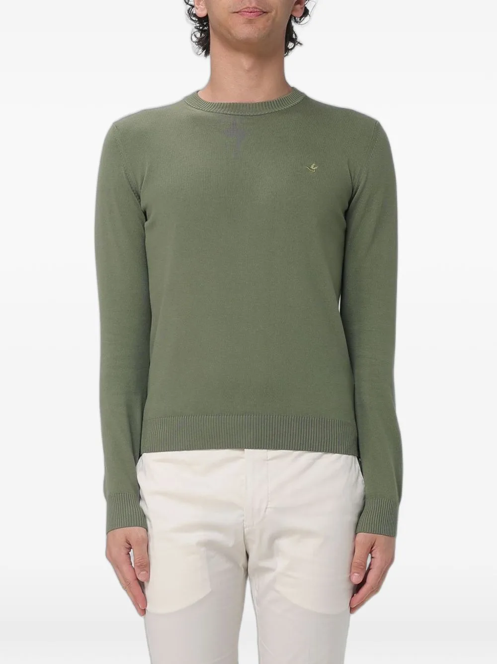 Logo-Embroidered Crew-Neck Sweater by BROOKSFIELD