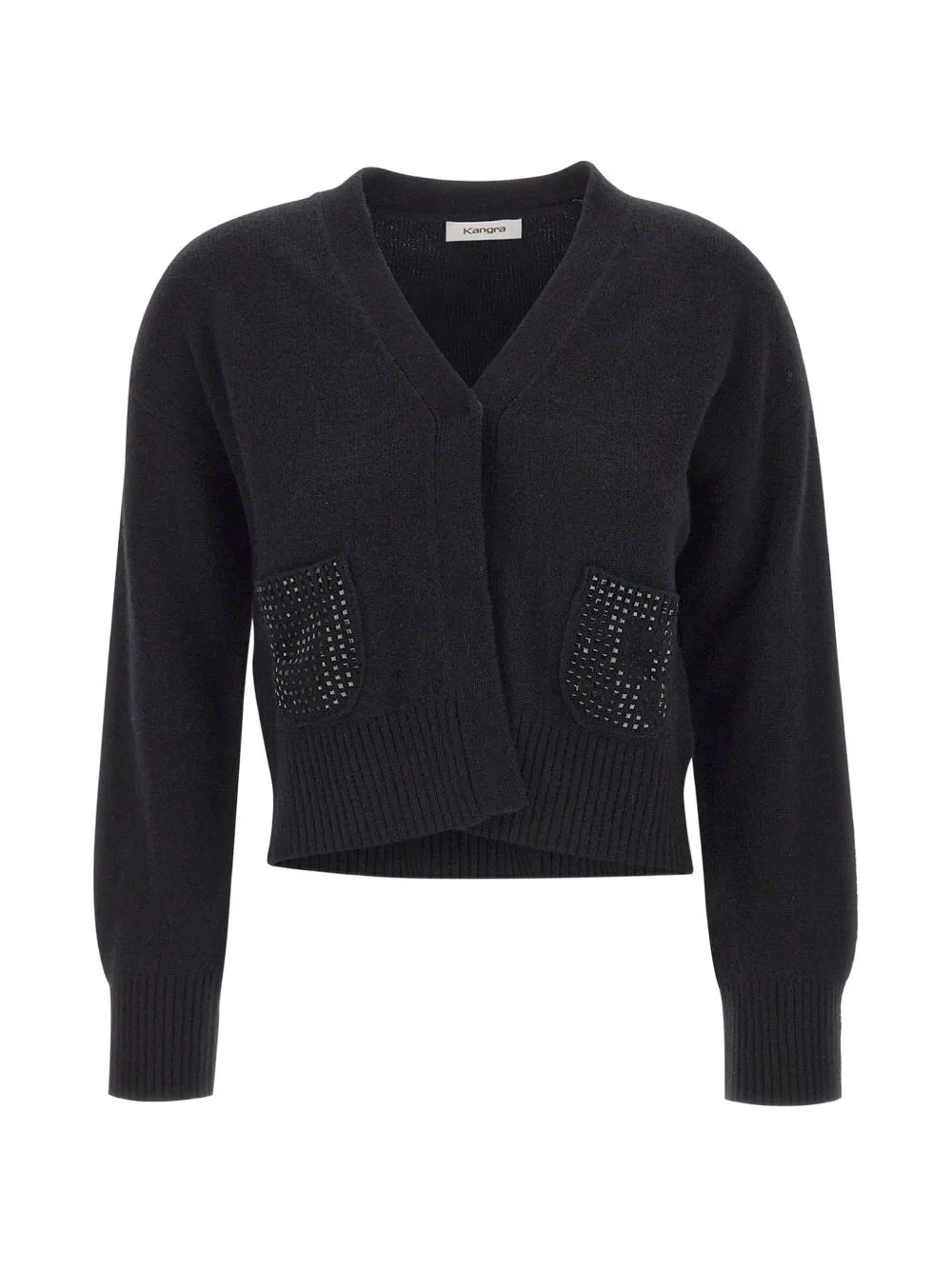 Rhinestone-Embellished Cardigan by Kangra