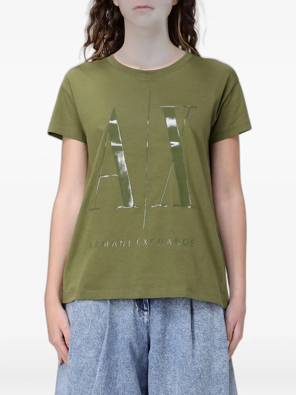 Logo-Print T-Shirt by Armani Exchange