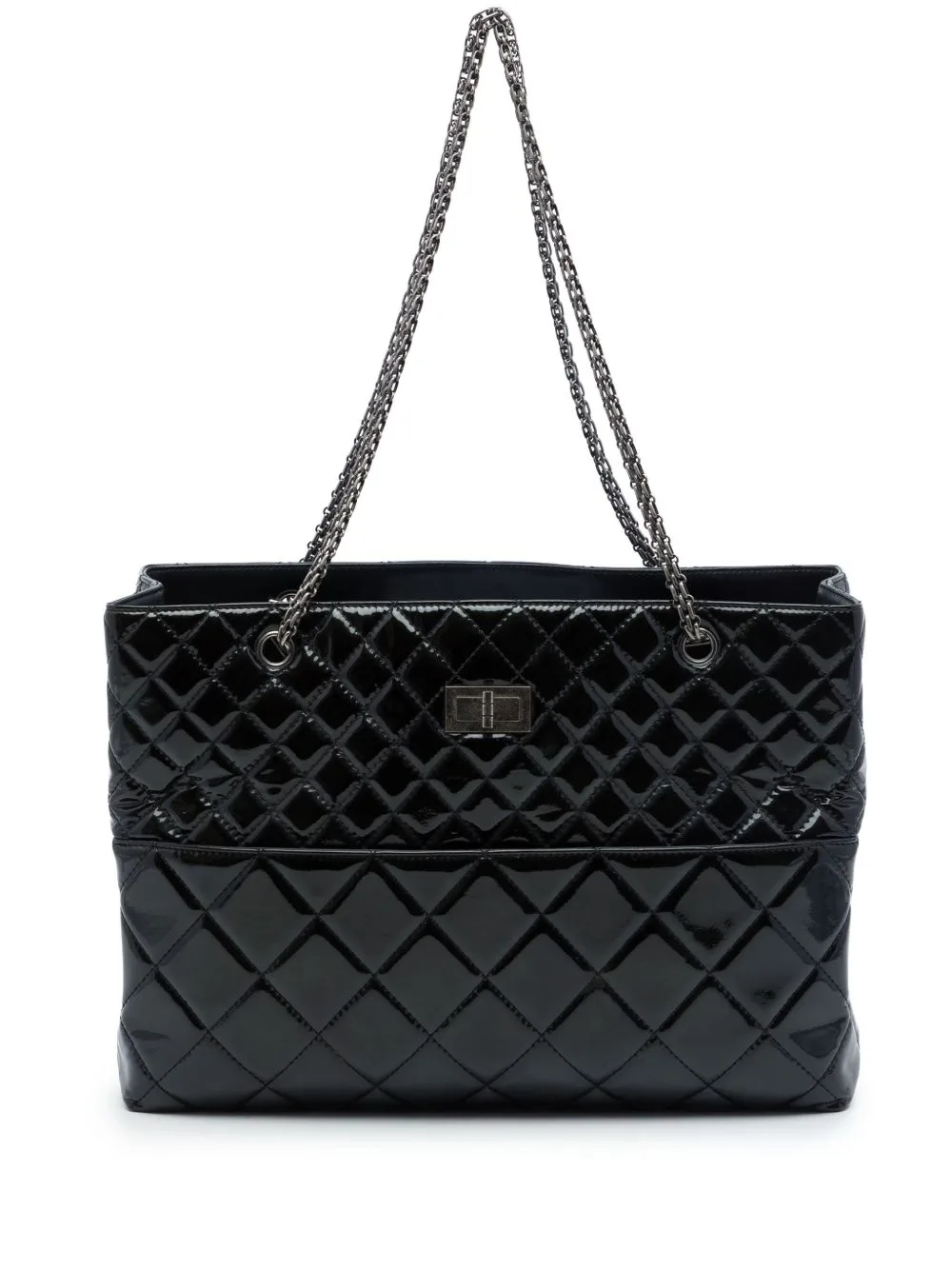 2010-2011 Quilted Patent Reissue 2.55 Tote Bag by CHANEL Pre-Owned