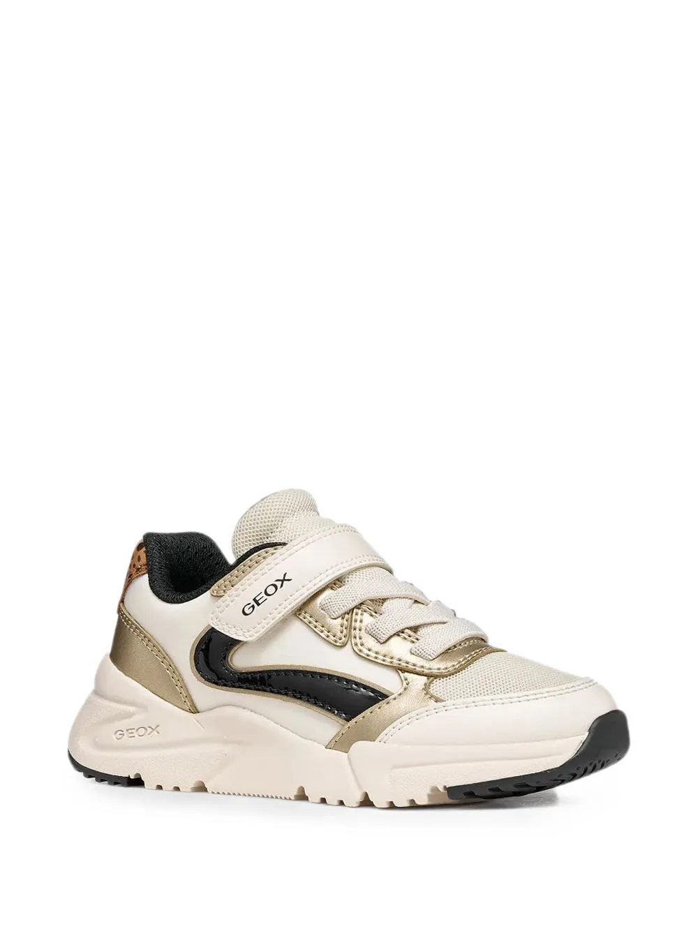 Loftus Animal-Print Touch-Strap Sneakers by Geox Kids