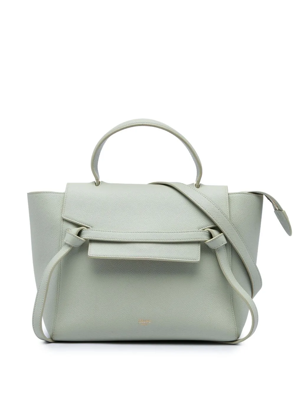 2020 Mini Grained Calfskin Belt Bag Satchel by Celine Pre-Owned