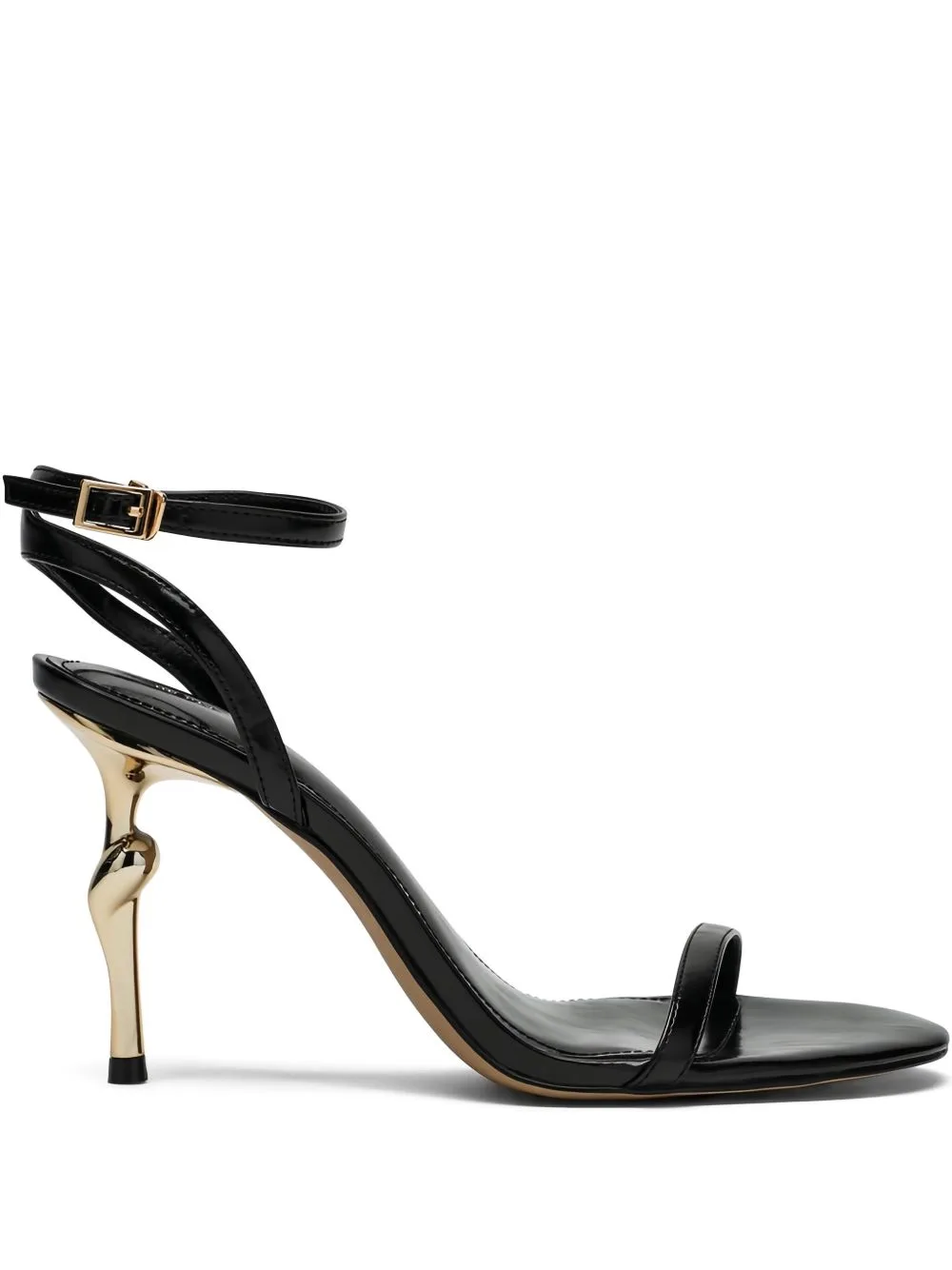 Alivia Gold Metal Heel Sandals by JW Pei
