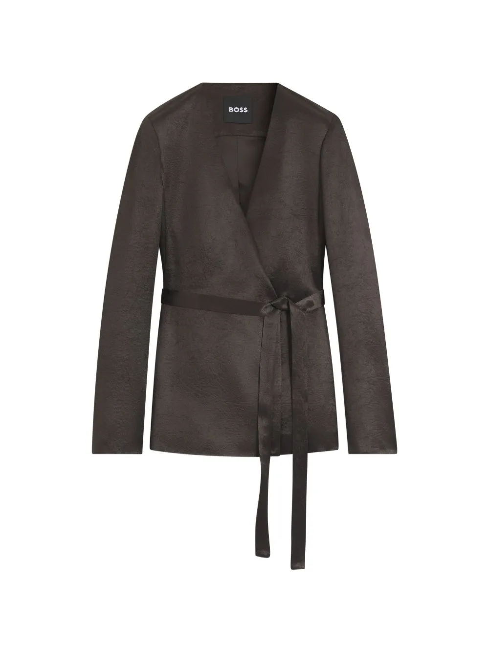 Belted Wrap-Style Jacket by BOSS